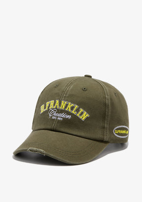 Varsity Washed Cap Army Green