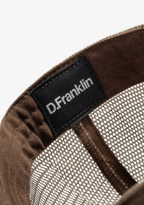 Plaid Trucker Cap Brown