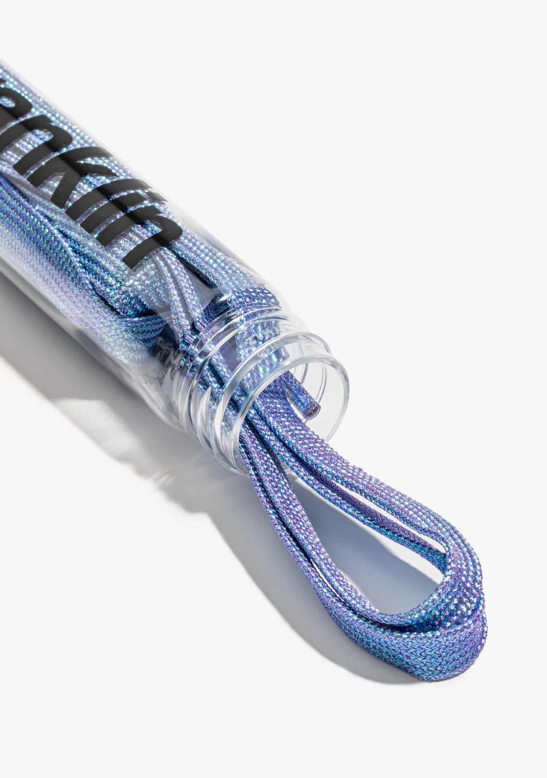 Iridescent Blue Shine Shoelaces