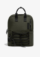 Multi-Pocket Nylon Backpack Green