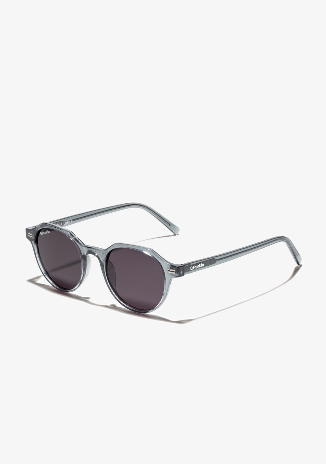 ポ*せ様 D.Franklin ラウンドサングラス ユニセックス Ultra Light S Round Crystal Grey / Black