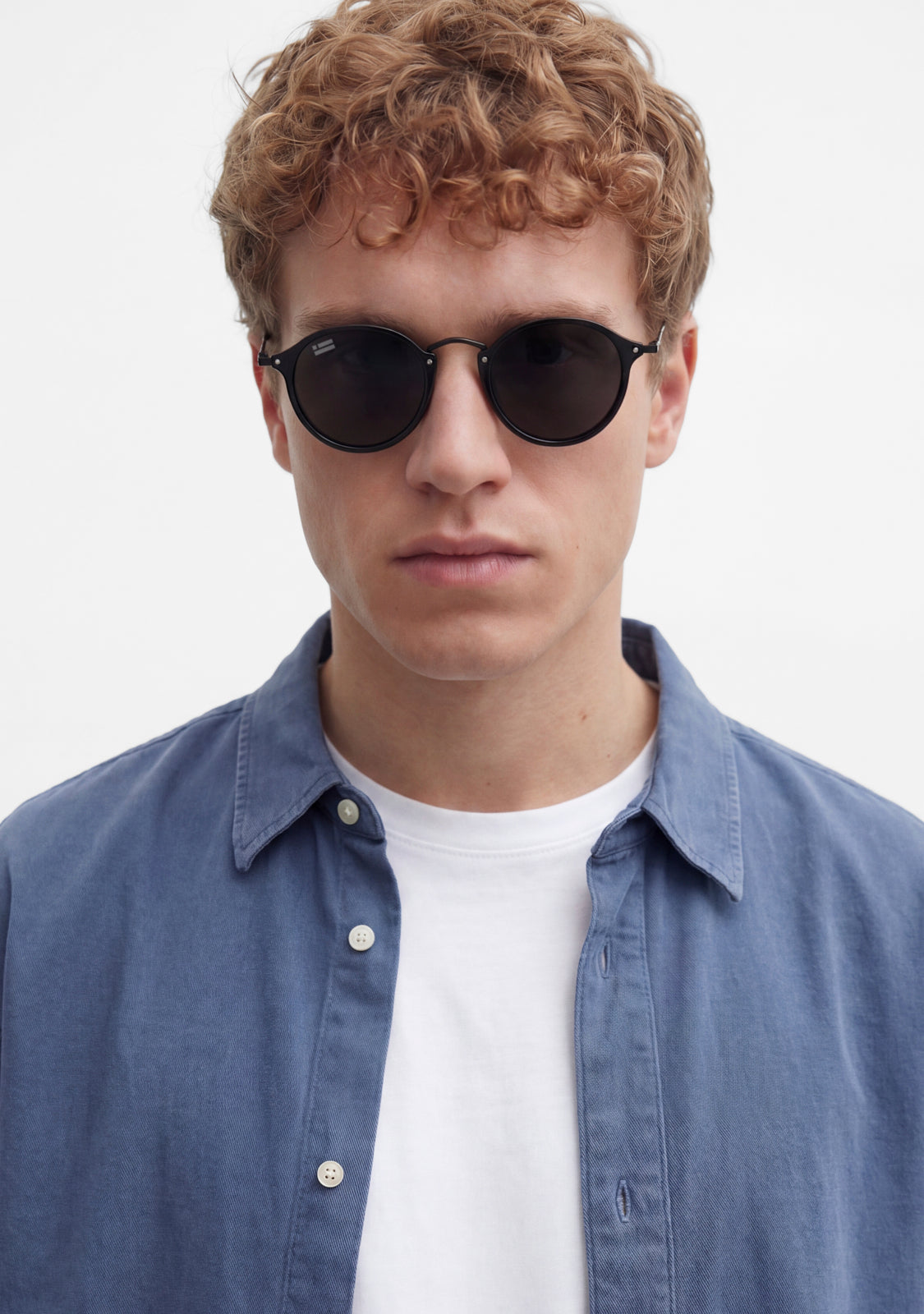 Round Sunglasses Retro Roller TR90 Green Tort | D.Franklin®