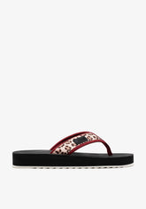 Forest Neo Slides Animal Print Burgundy