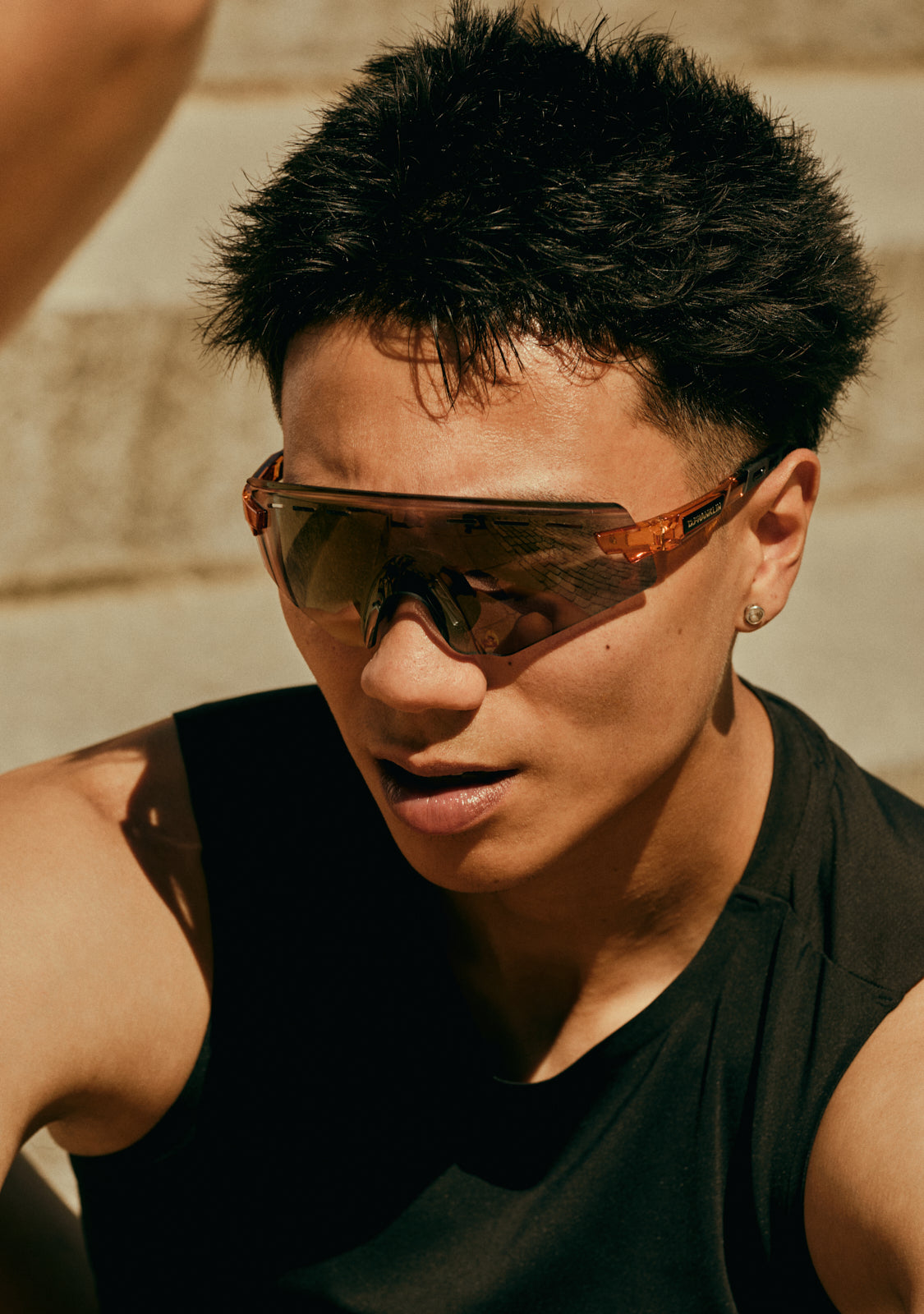 Thunder Rimless Orange / Gold Revo