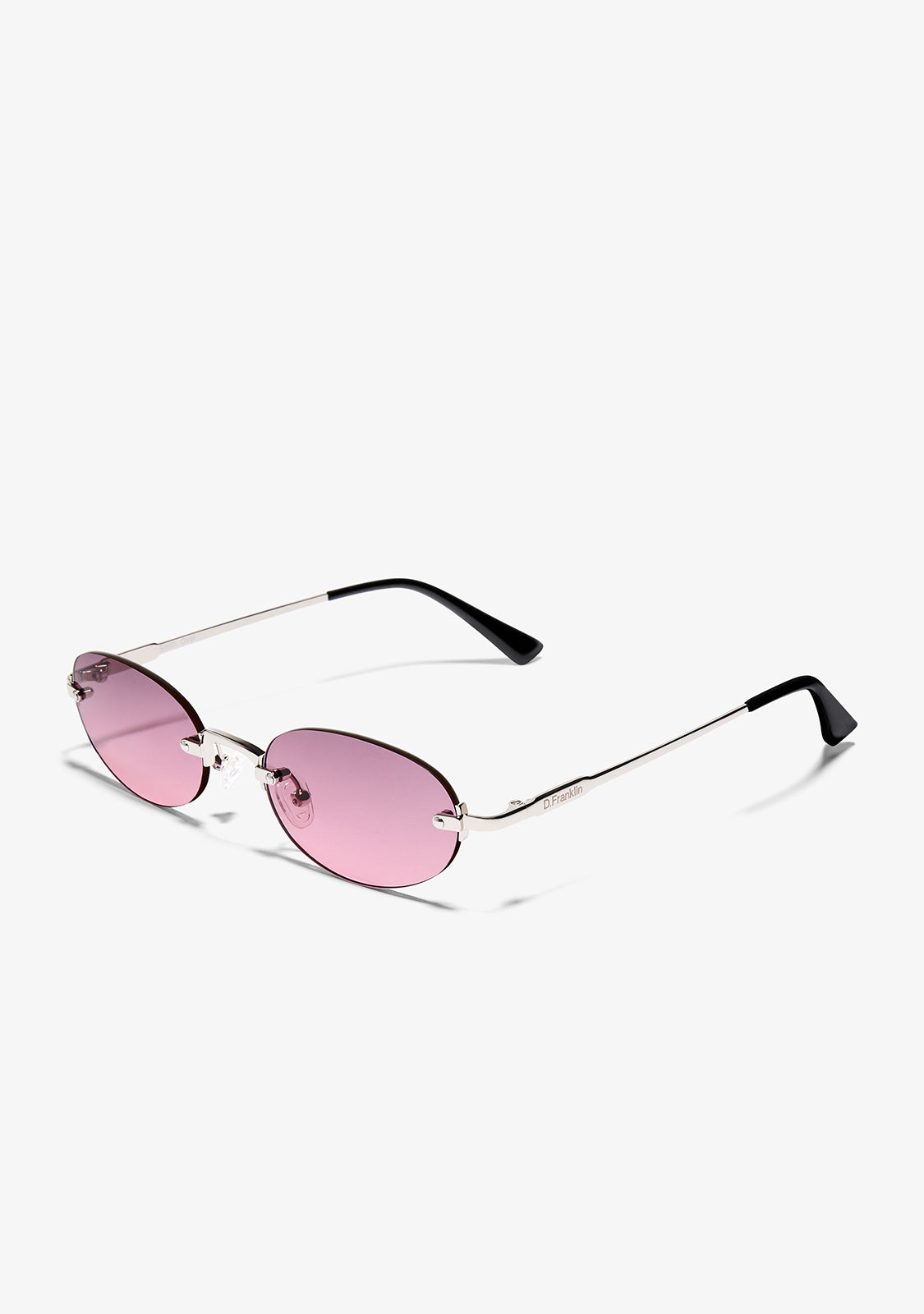 Smith Oval Silver / Gradient Pink