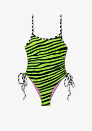 Feroe One-Piece Zebra Lime