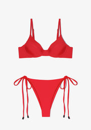 Masha Top + Lilo Bottom Chili Red Bikini