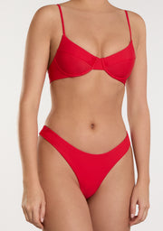 Masha Top + Ava Bottom Chili Red Bikini