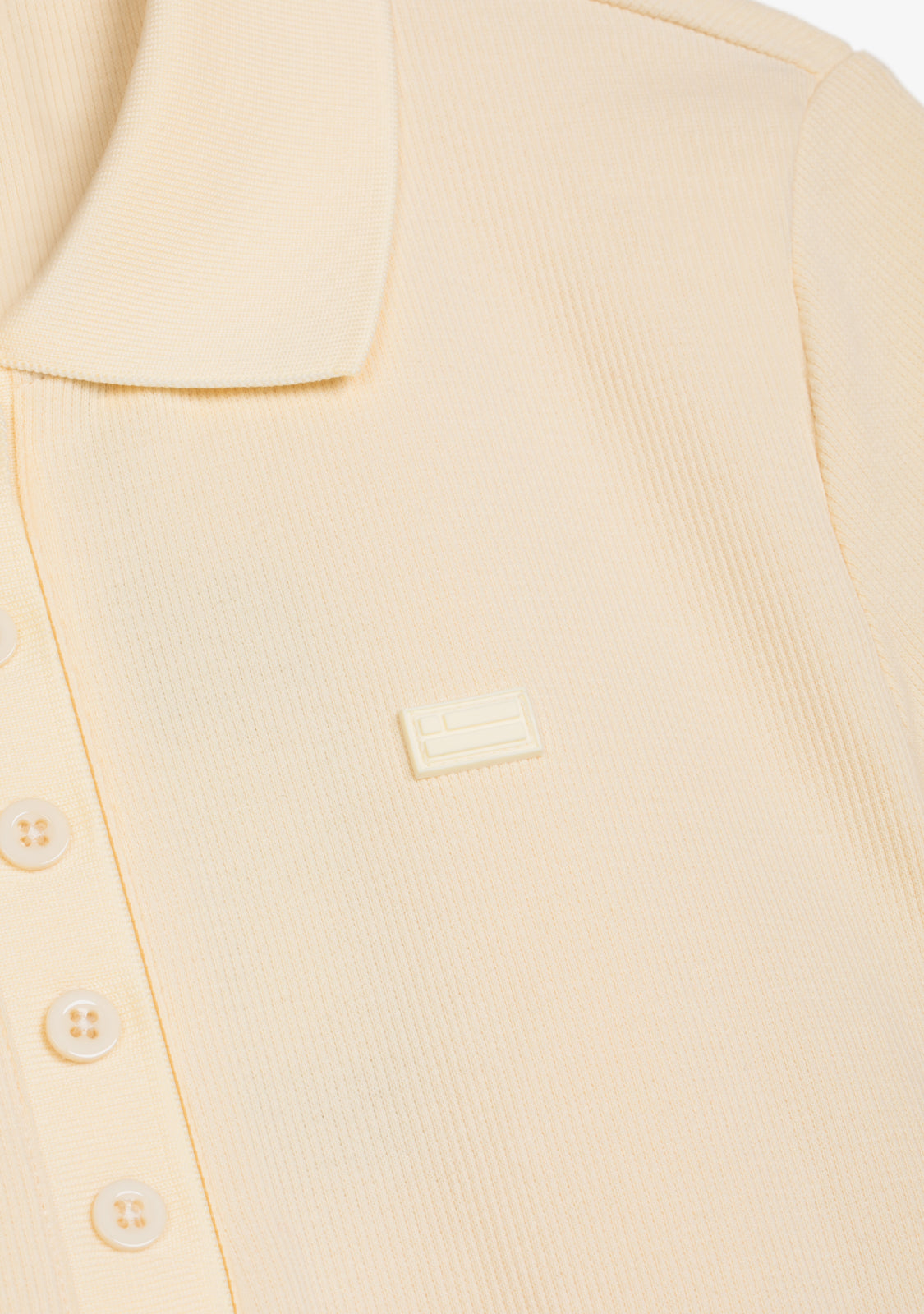 Rib Polo Top Butter