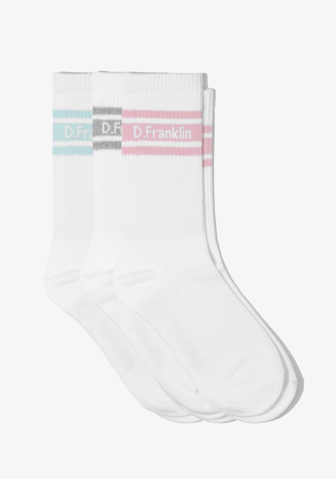 DF 3 Stripes Socks 3 Pack Pastel