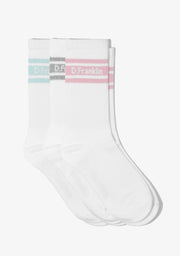DF 3 Stripes Socks 3 Pack Pastel