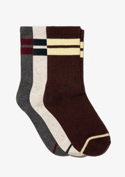 Retro 2 Stripes Socks Pack Multi