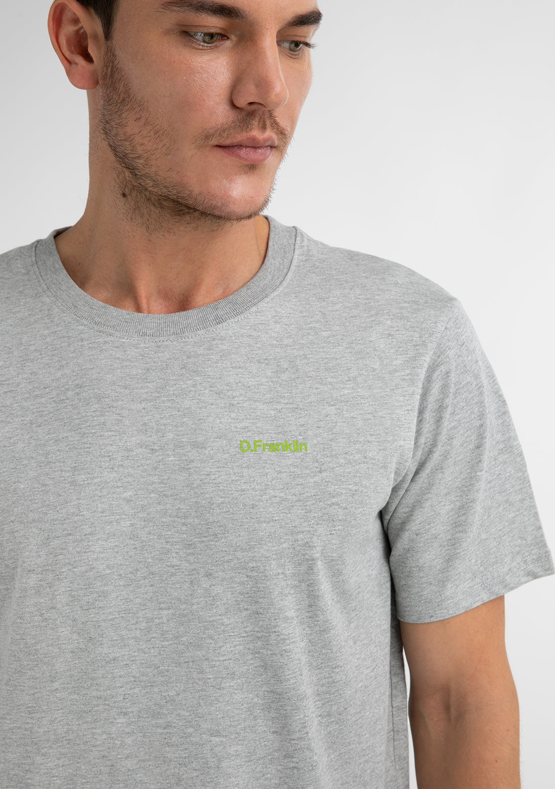 Basic Logo T-Shirt Grey / Green