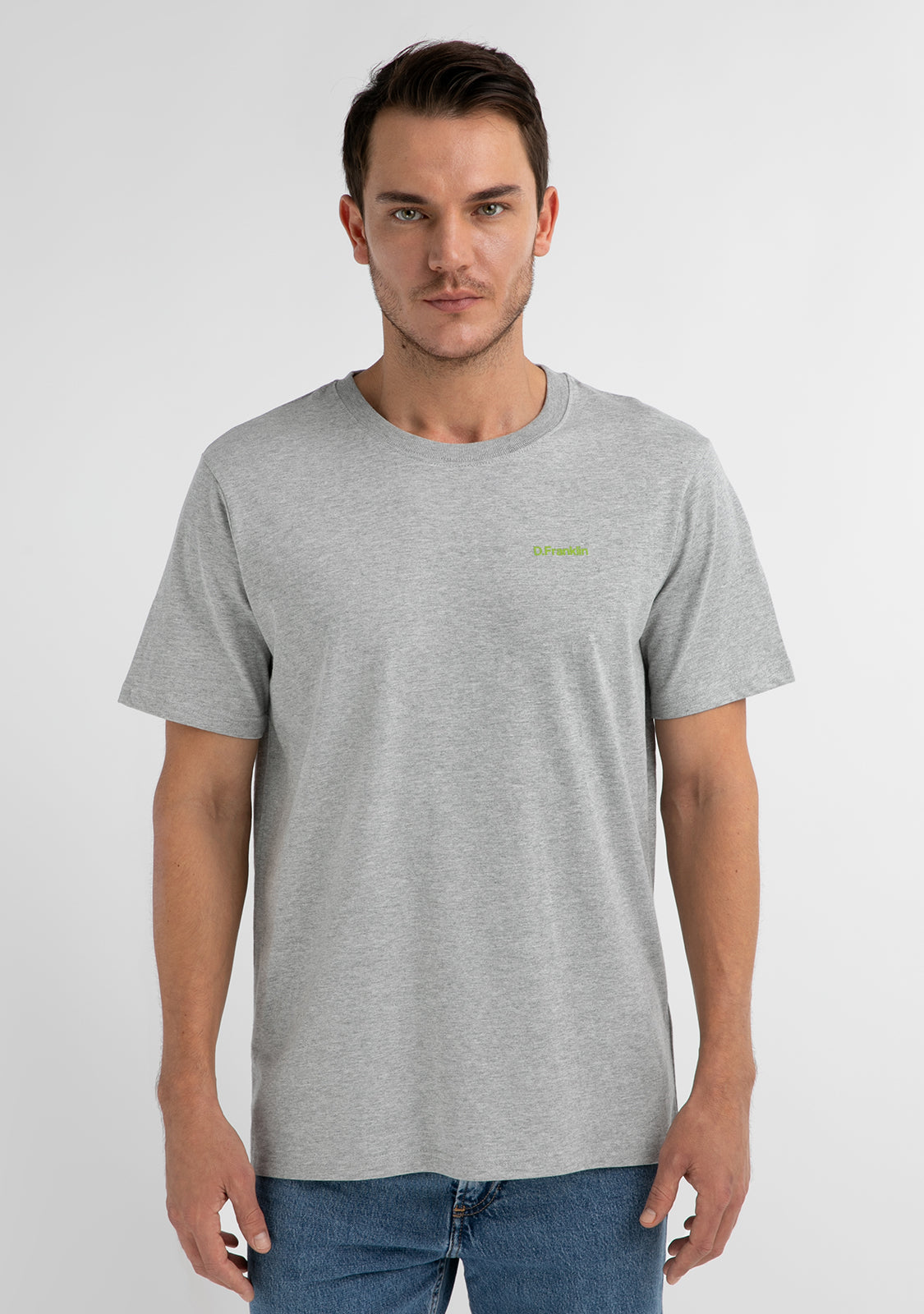 Basic Logo T-Shirt Grey / Green