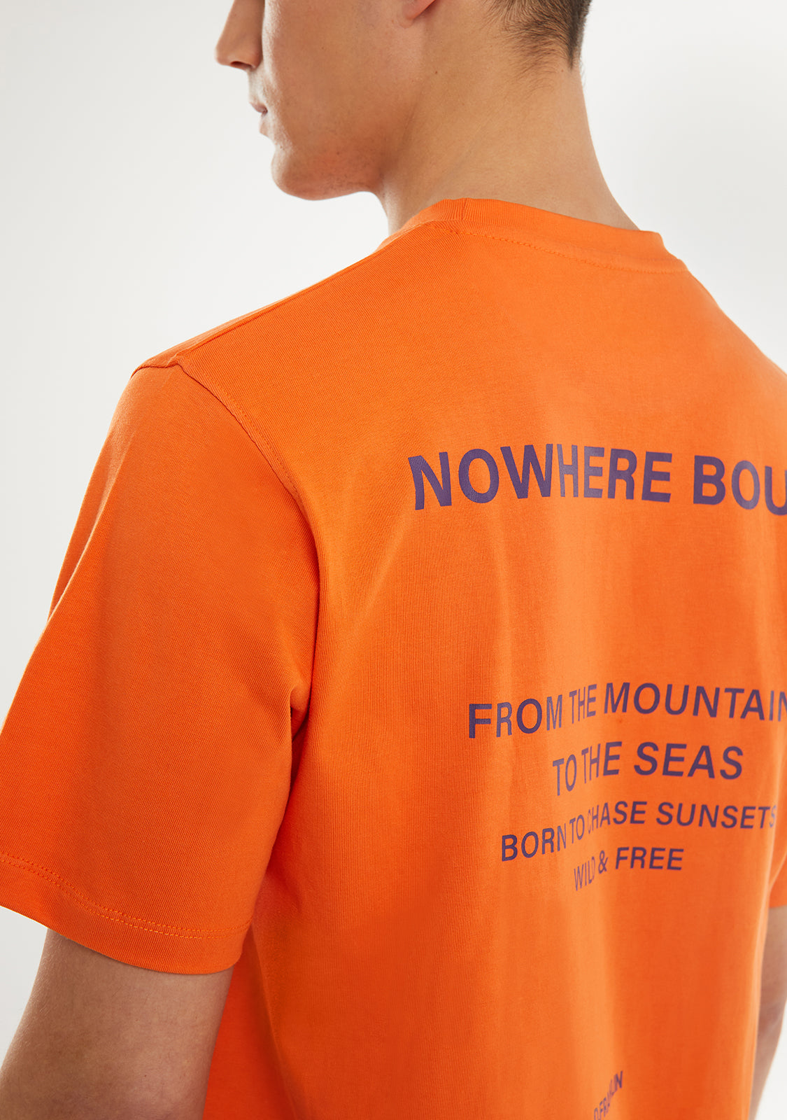 Nowhere Bound T-Shirt Orange / Purple