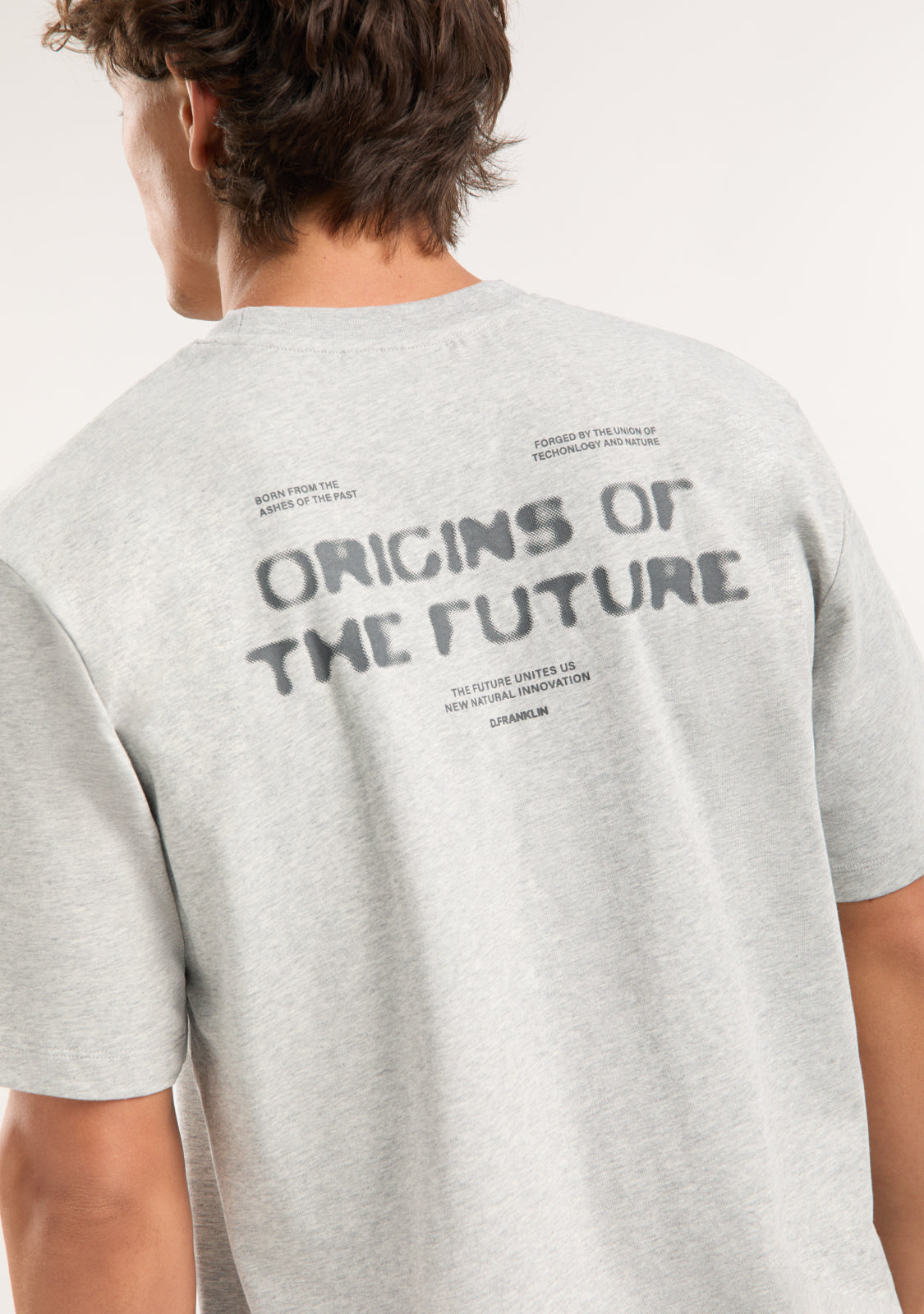 Origins T-Shirt Grey Melange / Anthracite