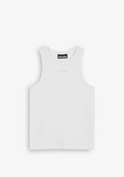 Rib Tank Top White
