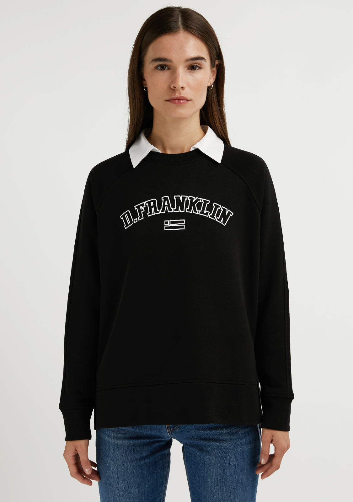 Oversized crew neck sweatshirt womens best sale