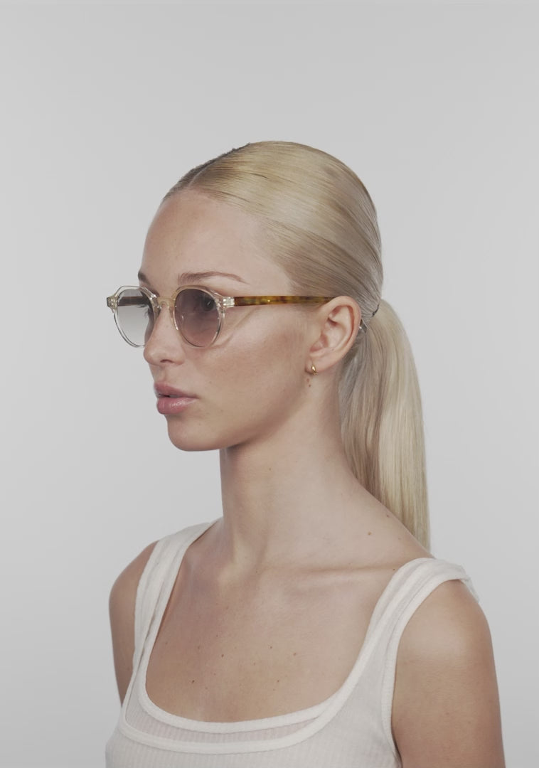 Load video: Ultra Light S Round Trans Grey / Grey