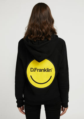 Hoodie Smiley Female Black