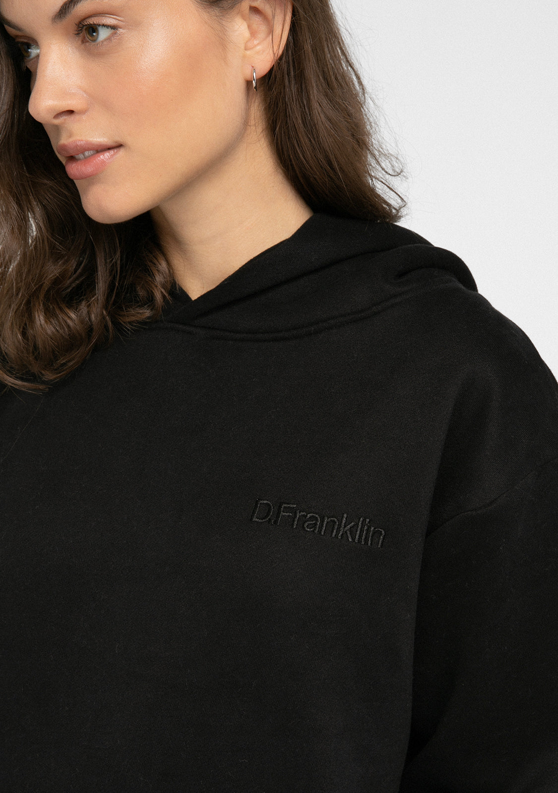 Hoodie Oversized DF Basic Black