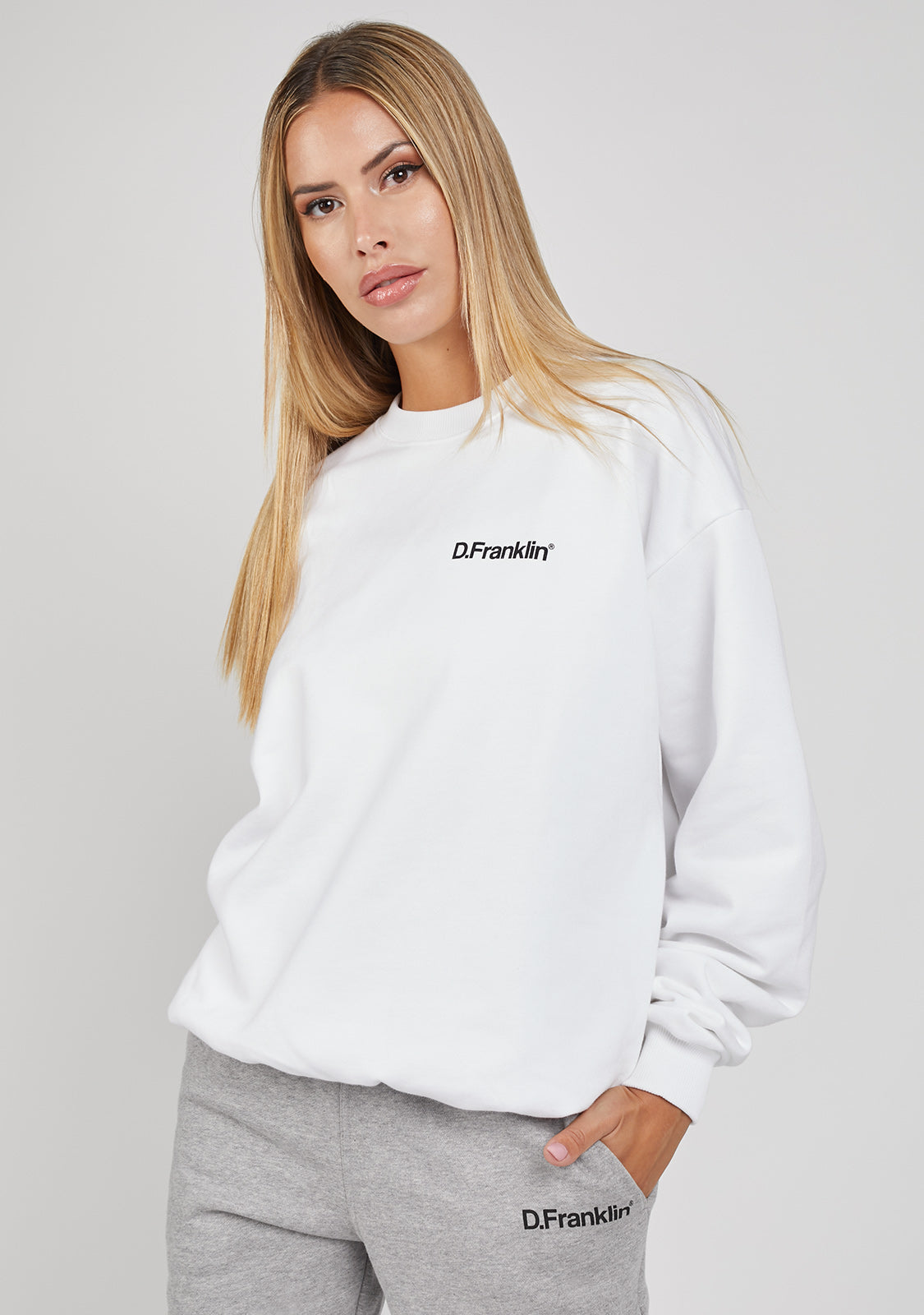 Sweatshirt Oversized Basic White