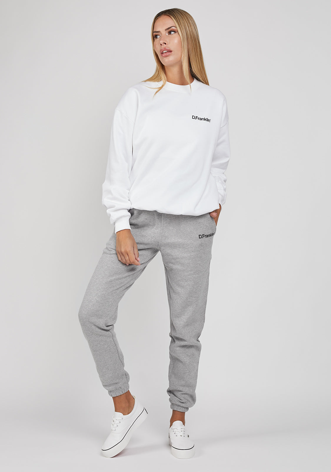 Sweatshirt Oversized Basic White