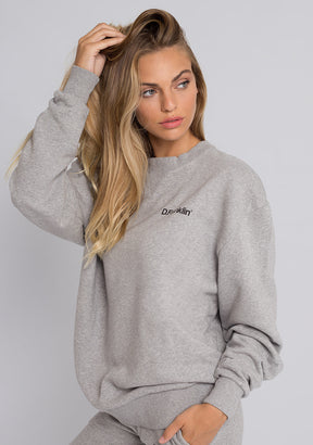 Sweatshirt Oversized Basic Grey