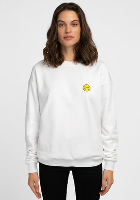 Sweatshirt Smiley Female White