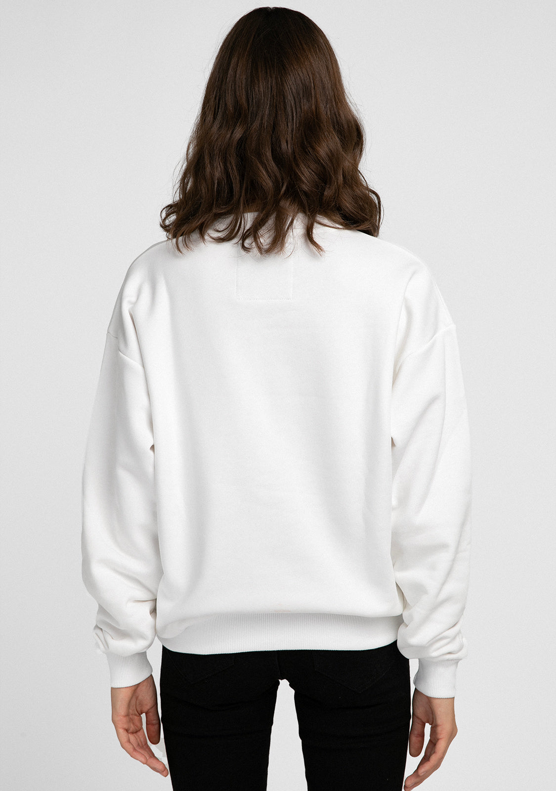 Sweatshirt Smiley Female White