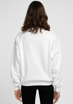 Sweatshirt Smiley Female White