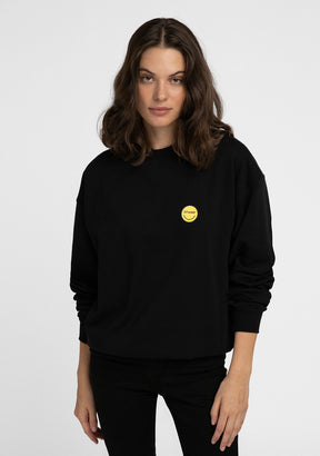 Sweatshirt Smiley Female Black