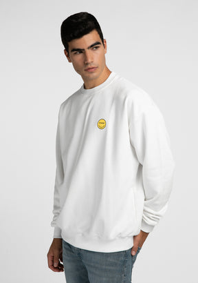 Sweatshirt Smiley White