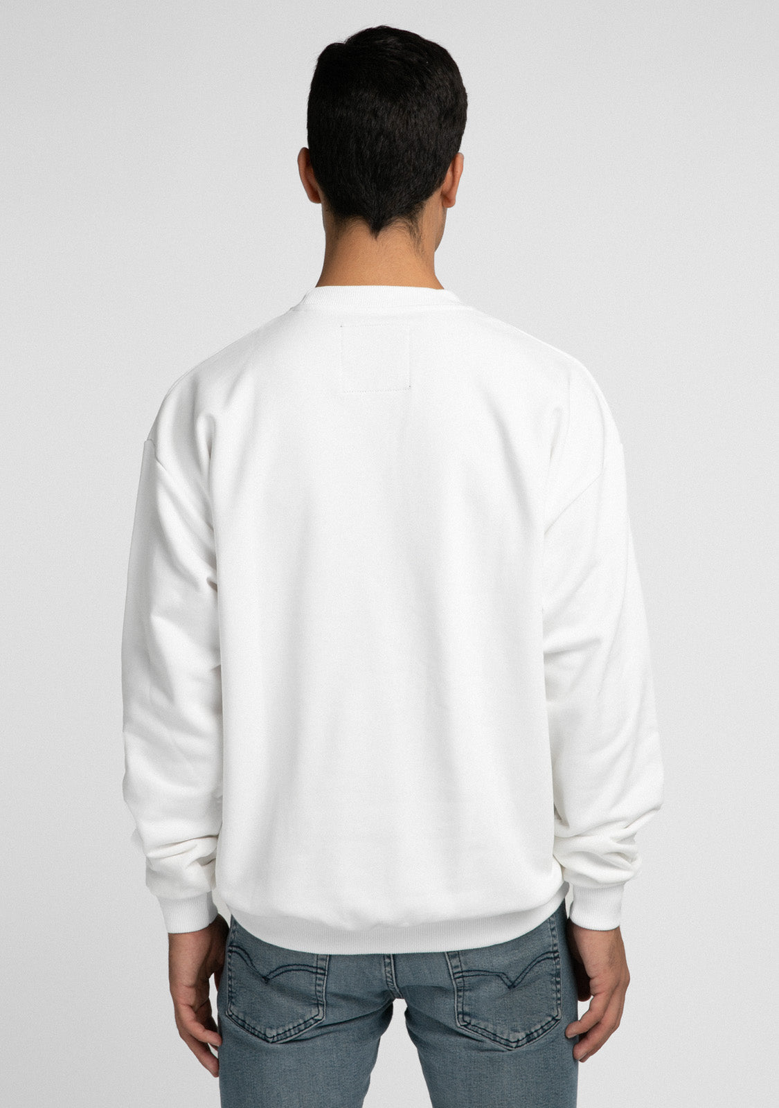 Sweatshirt Smiley White