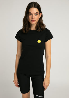 T-Shirt Smiley Female Black