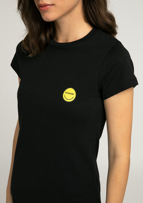 T-Shirt Smiley Female Black