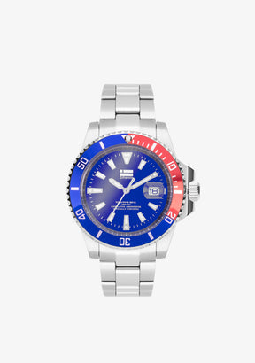 Scuba Diving Steel Blue Red / Blue