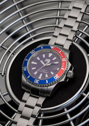 Scuba Diving Steel Blue Red / Blue