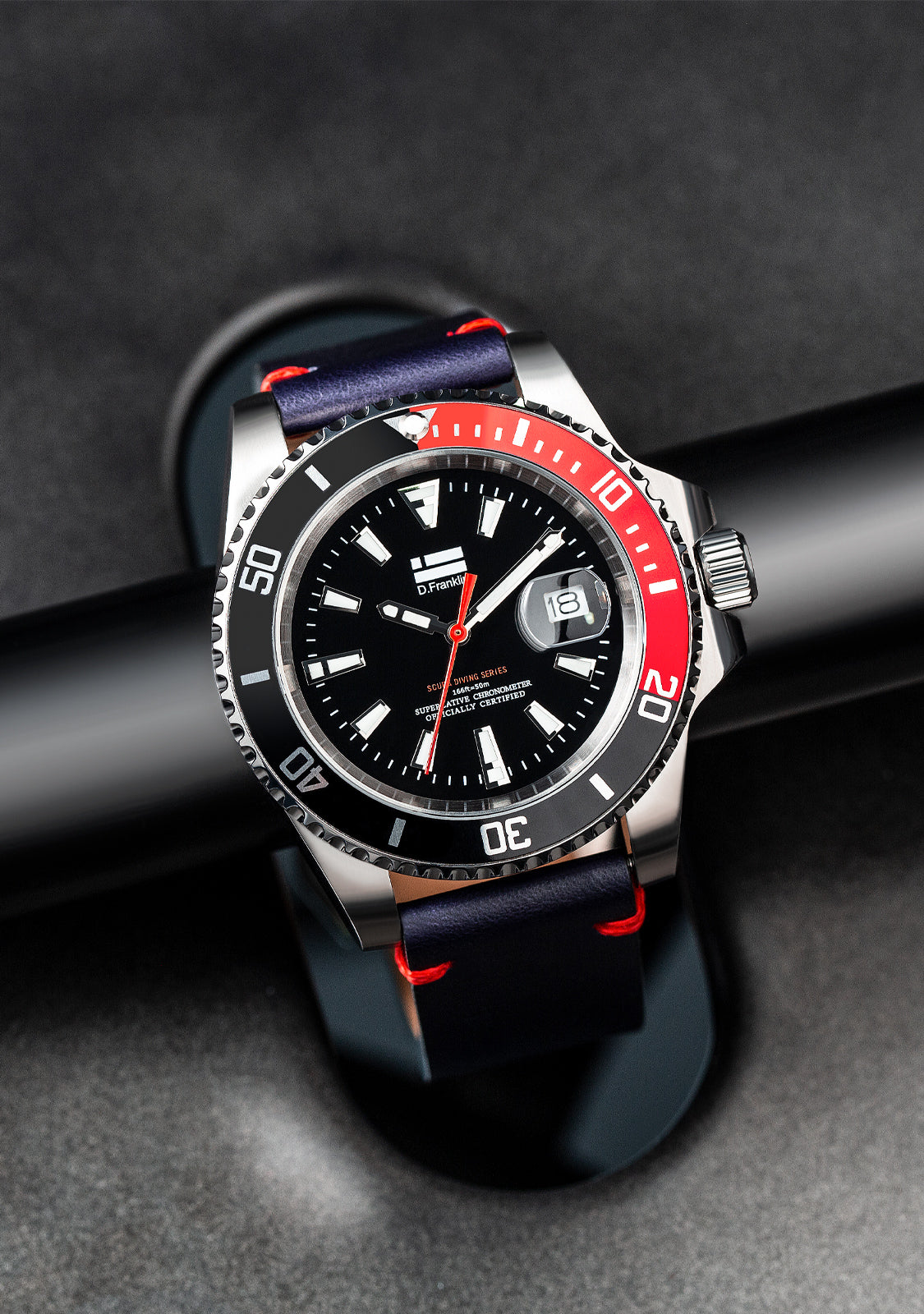 Scuba Diving Navy Black Red / Black