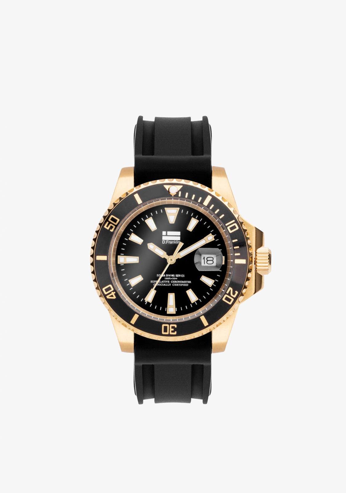 Scuba Diving Black Gold Black