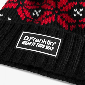 Sierra Black / Red Beanie