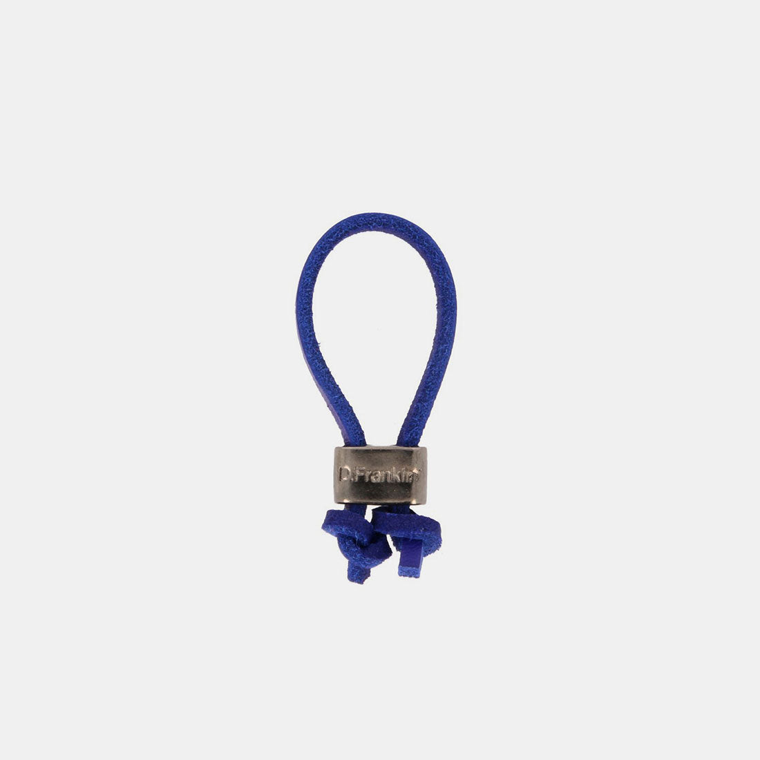 Keychain Jeroboam Leather Dark Blue/Metal