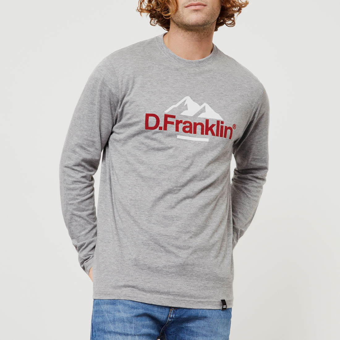 Mountain Long Sleeve T-Shirt Grey