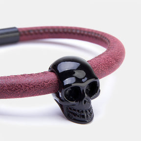 Skull Burgundy Black