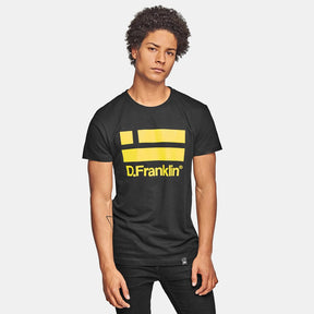 Yellow Logo Black Tee