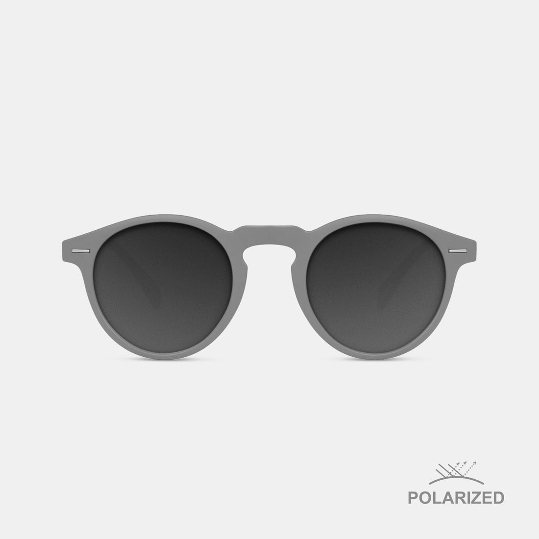 Ultra Light Grey Matte / Black Polarized