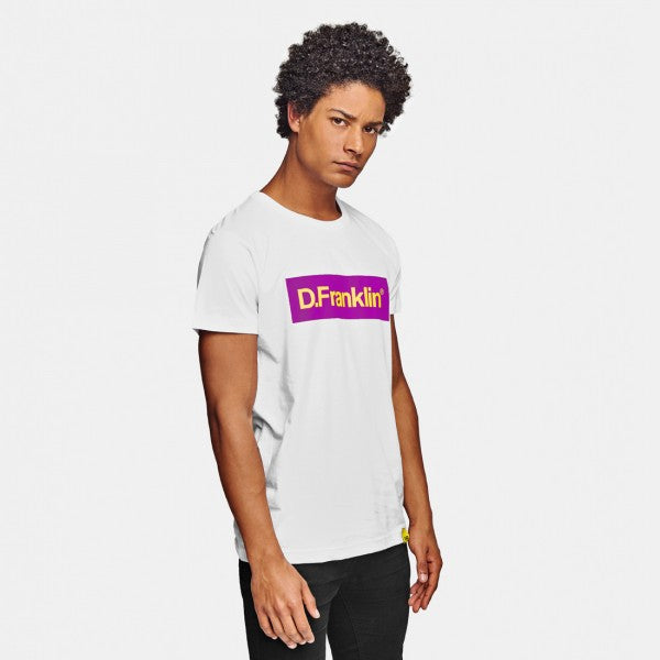 Purple / Yellow Rec White Tee