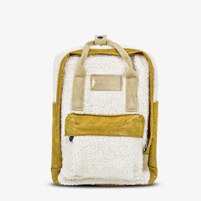 Abby Backpack Fleece Beige / Mustard