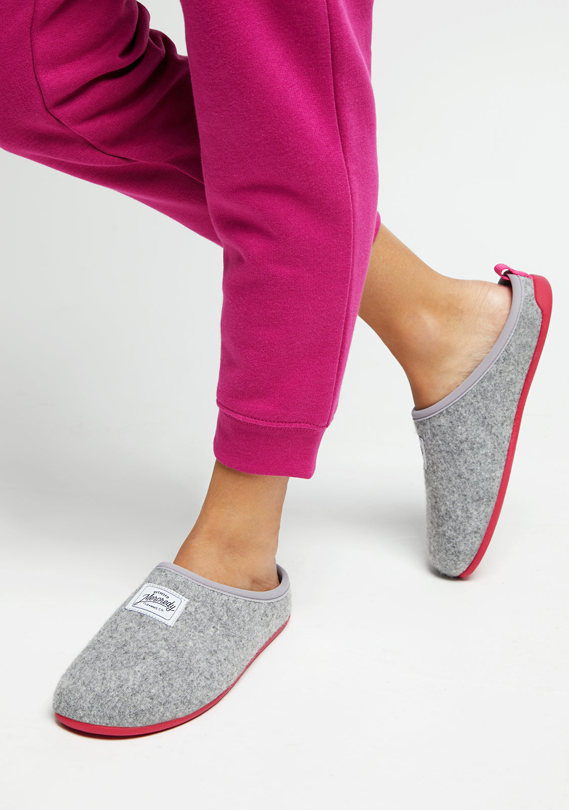 Mercredy Slipper Grey / Fuxia