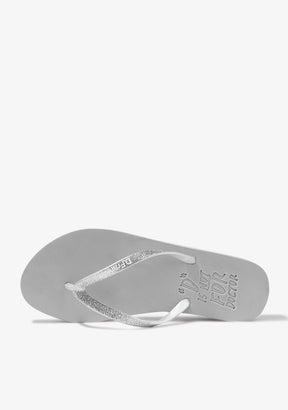 Flip Flop Glitter Silver